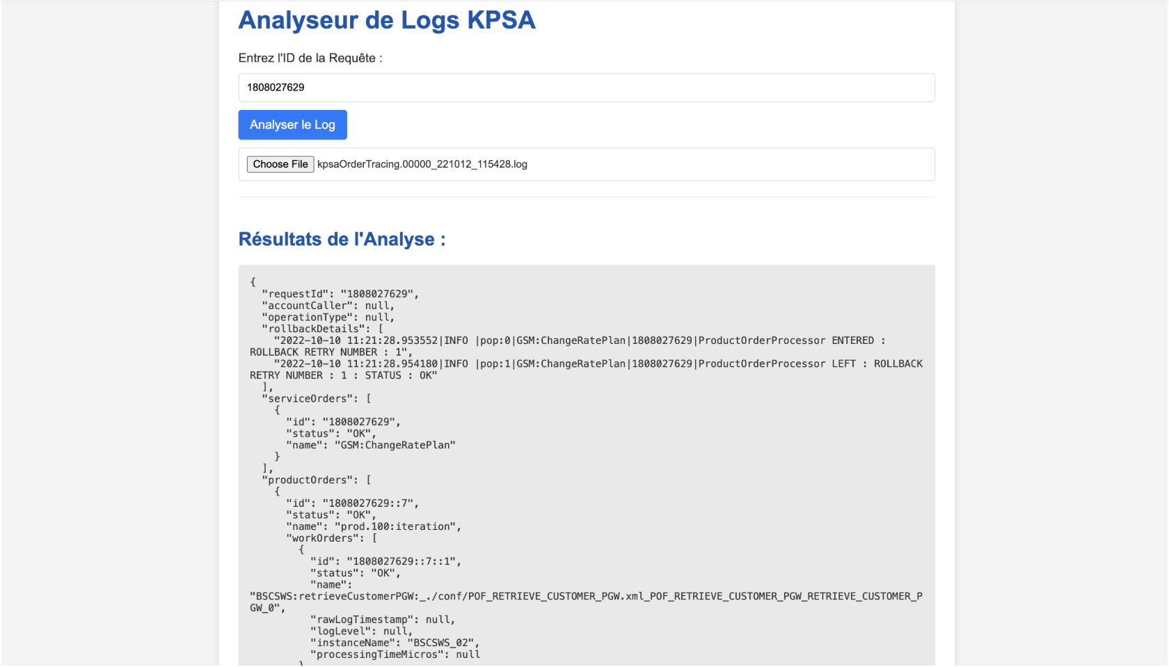 Log Analyzer API